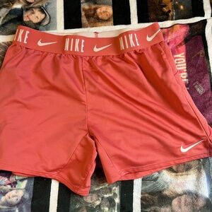 Nike Pink Athletic Shorts Lightweight Elastic Waistband